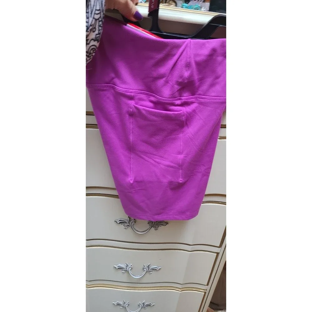 Nwt Reebok Women High Waist Reflex Cycling Shorts Cattleya Orchid XS Small